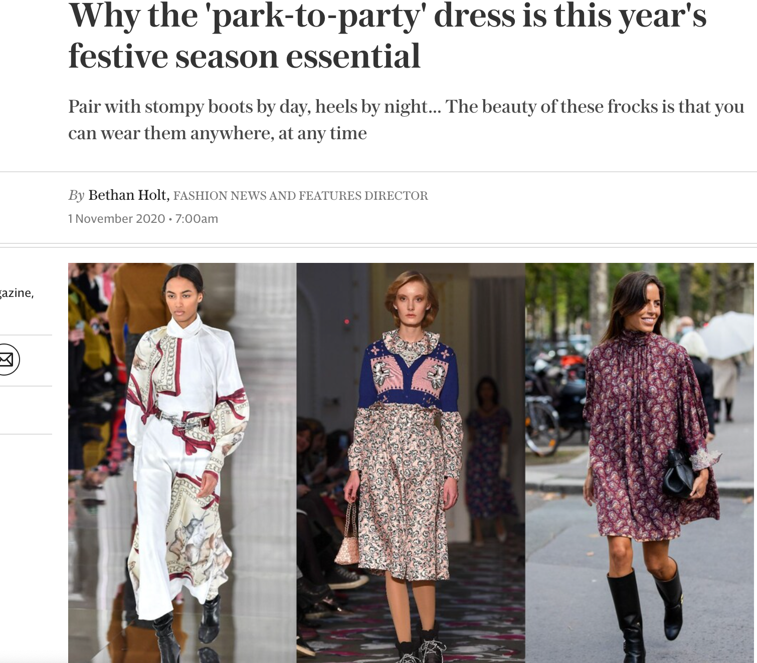 Why the 'park-to-party' dress is this year's season essential