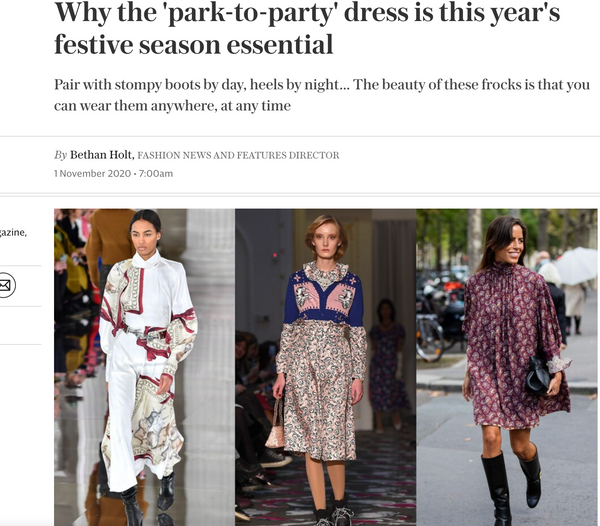 Why the 'park-to-party' dress is this year's season essential - O Pioneers