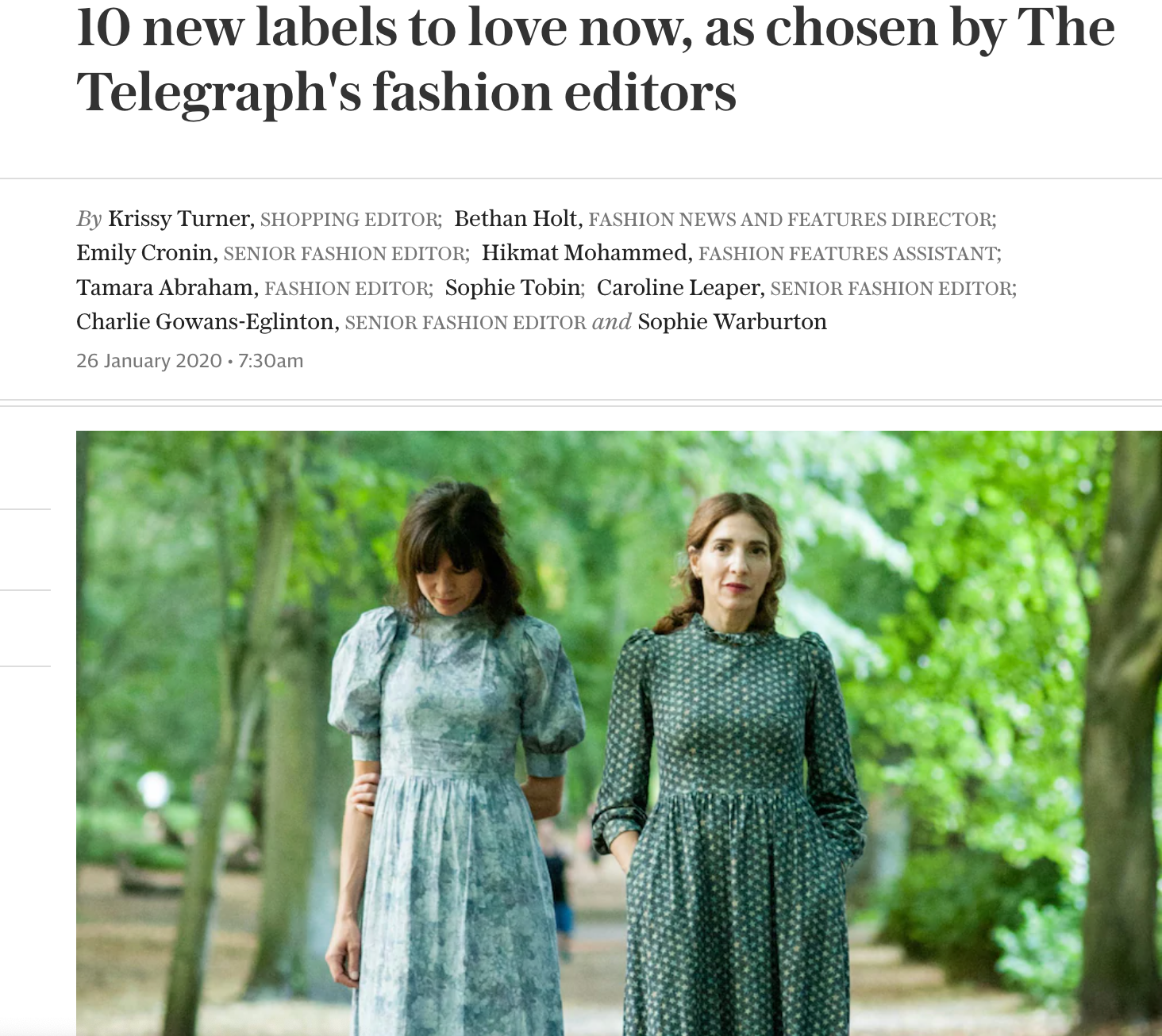10 new labels to love now, as chosen by The Telegraph