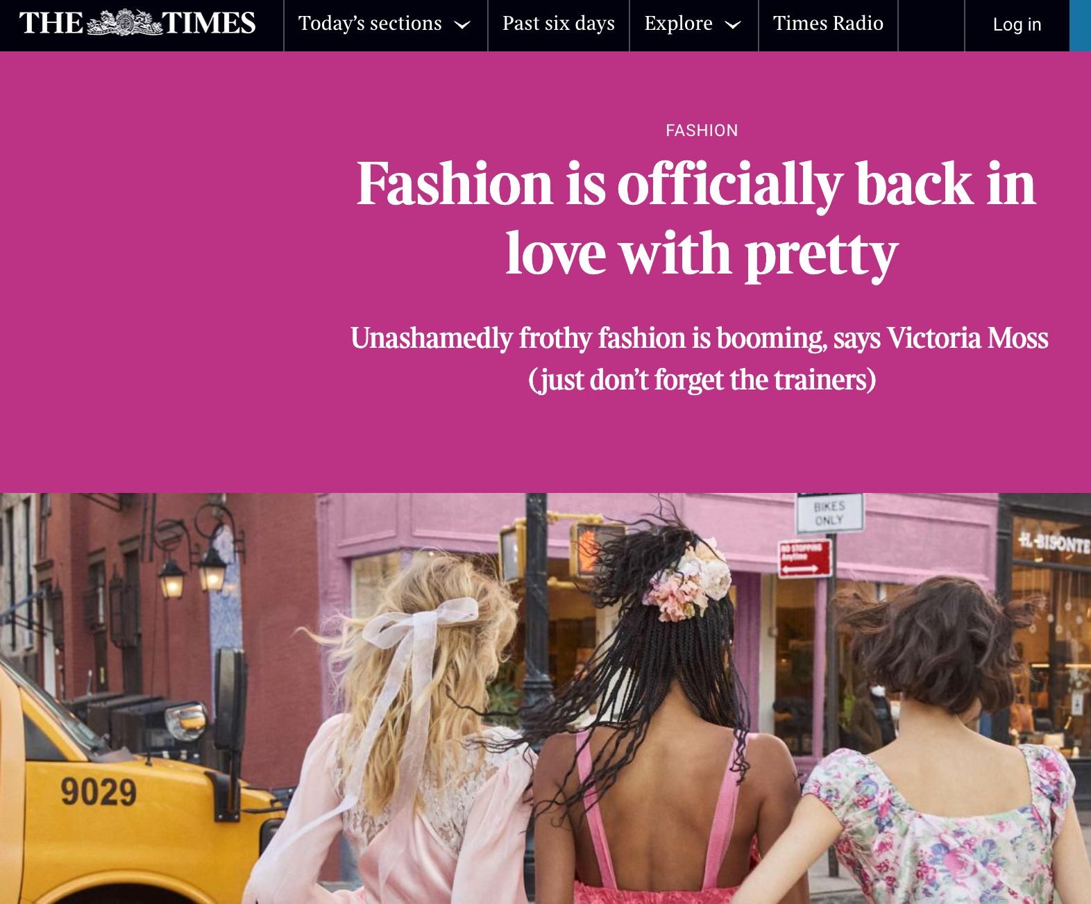 The Times - Fashion is officially back in love with pretty