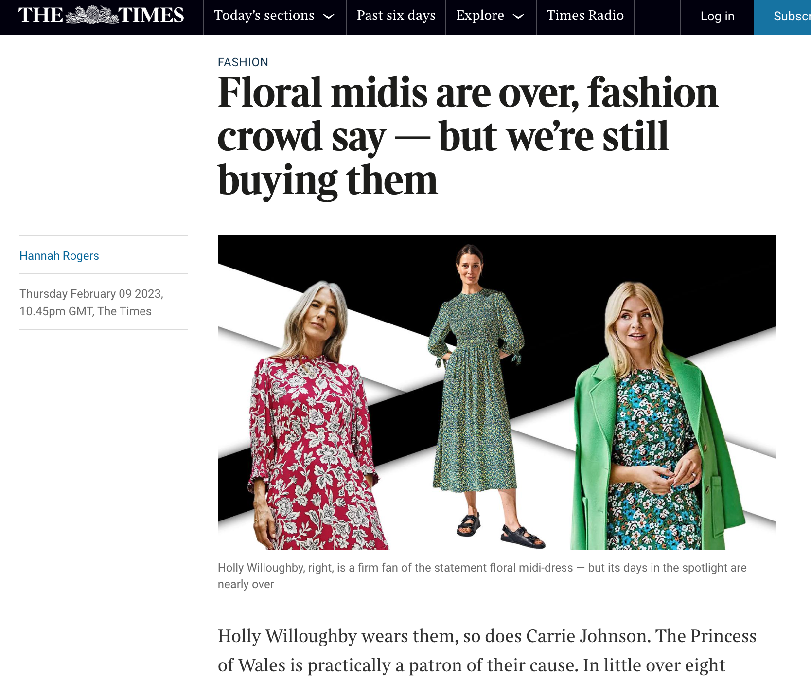 Floral midis are over, fashion crowd say - why buy them?
