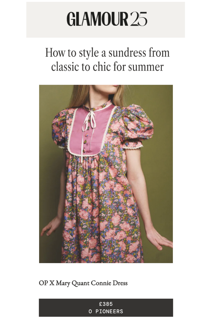 Glamour Magazine - Style a sundress from classic to chic