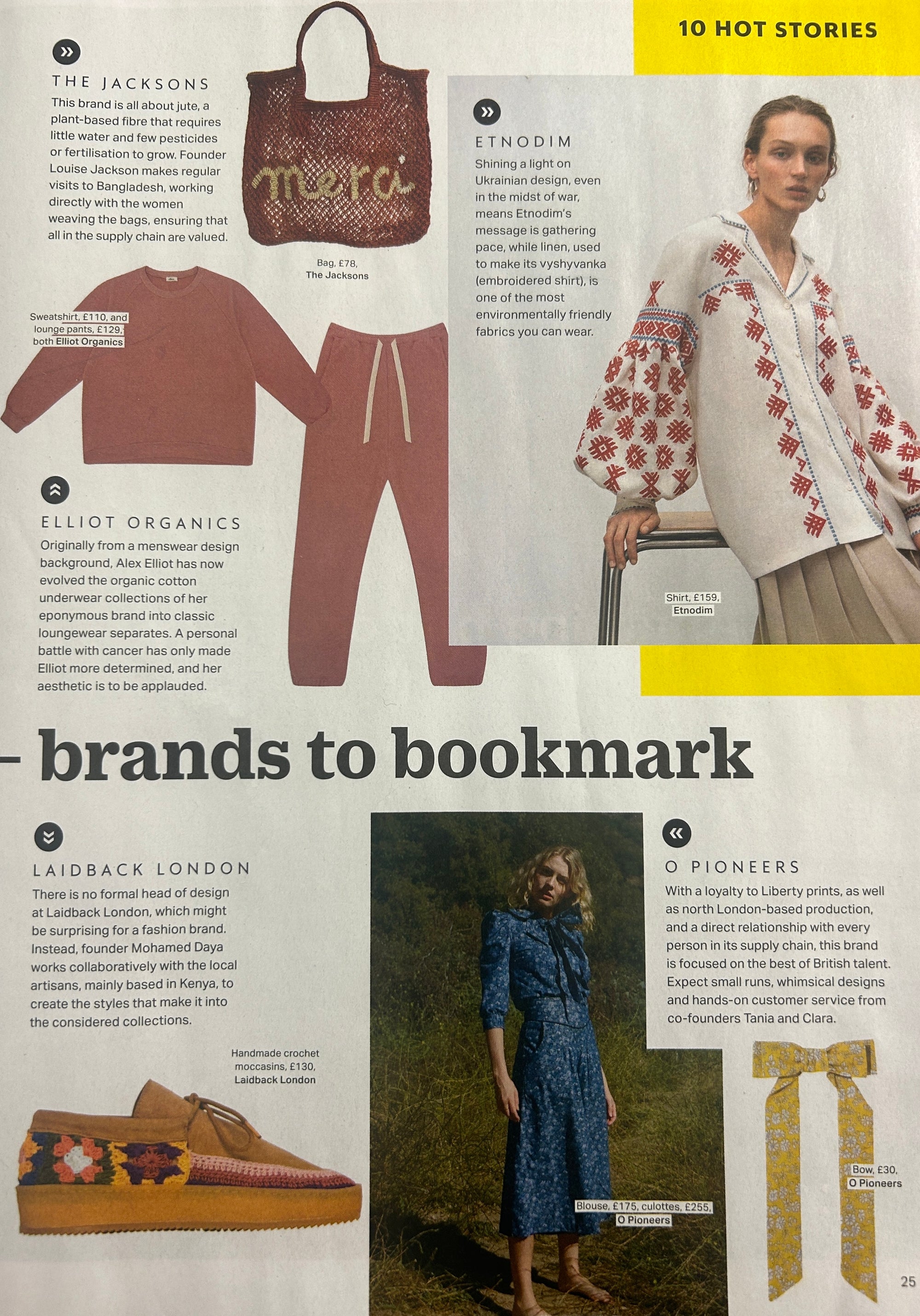 Grazia - Sustainable and affordable brands to bookmark
