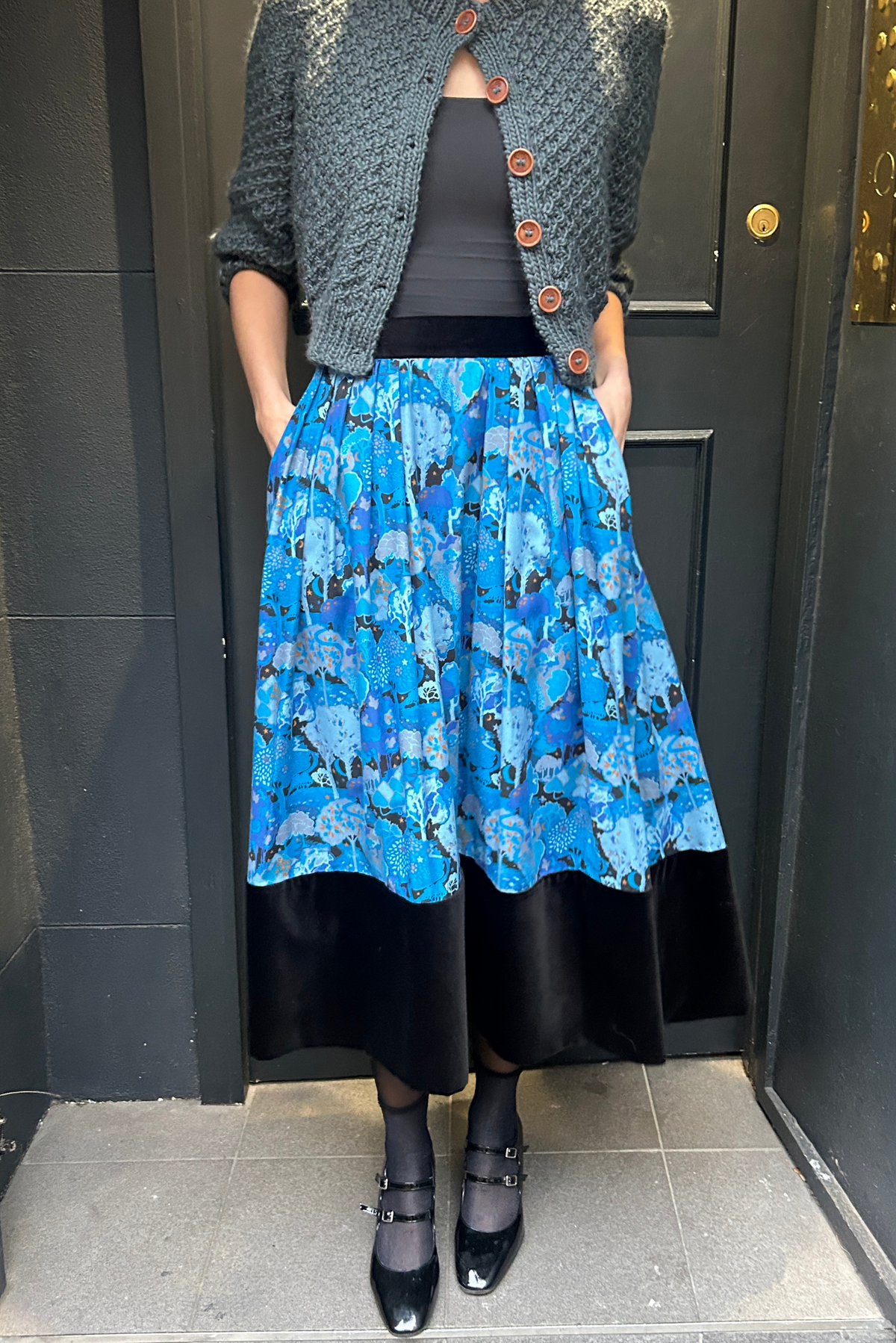 Nikita Skirt - Blue Woodland