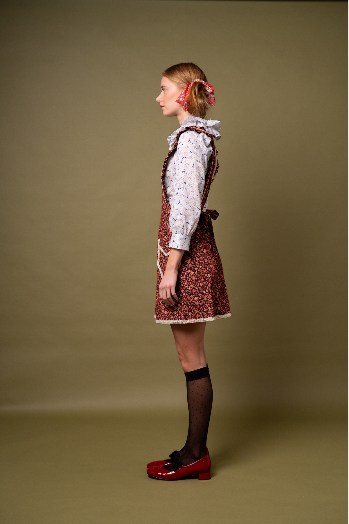 Doris Playsuit - Star Needlecord