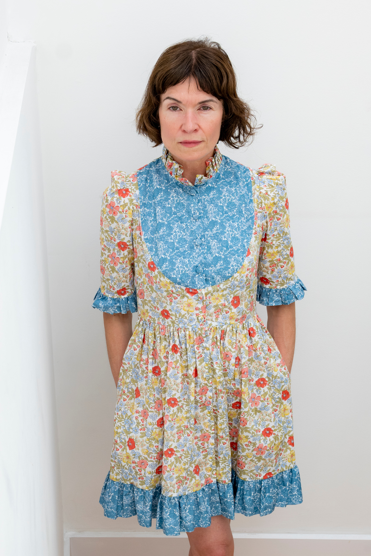Tania Dress Short - Blue