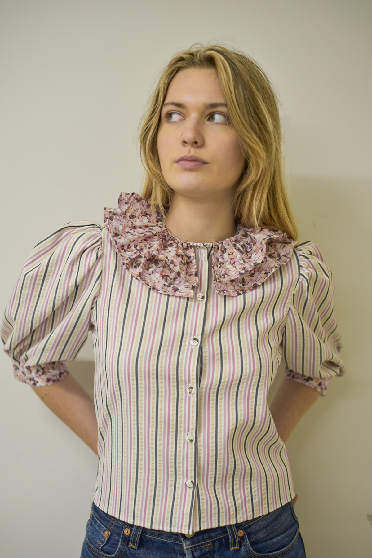 Pierrot Blouse - Stripe