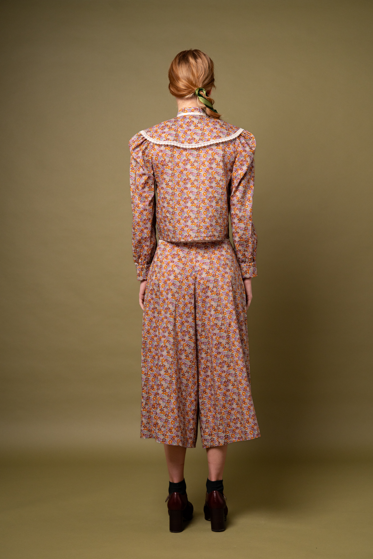 Audrey Blouse - Lilac/Orange