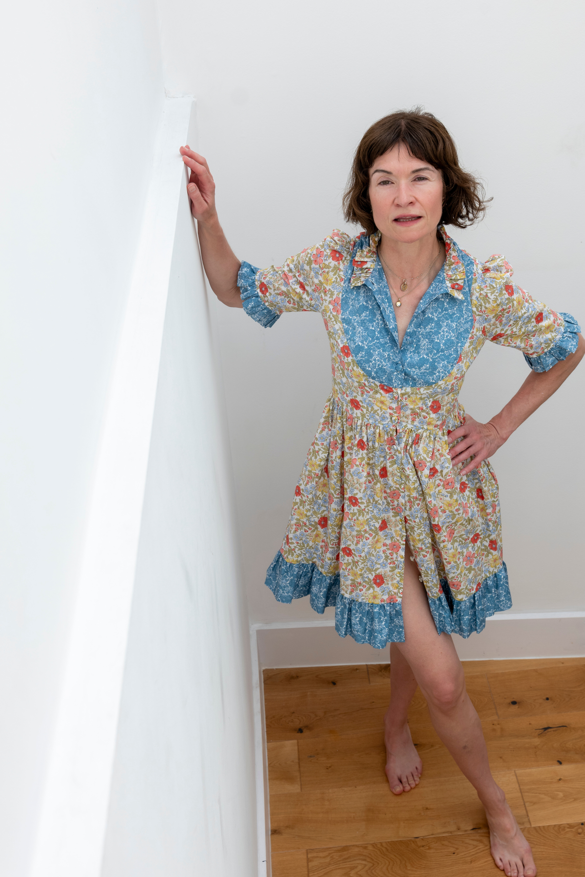 Tania Dress Short - Blue