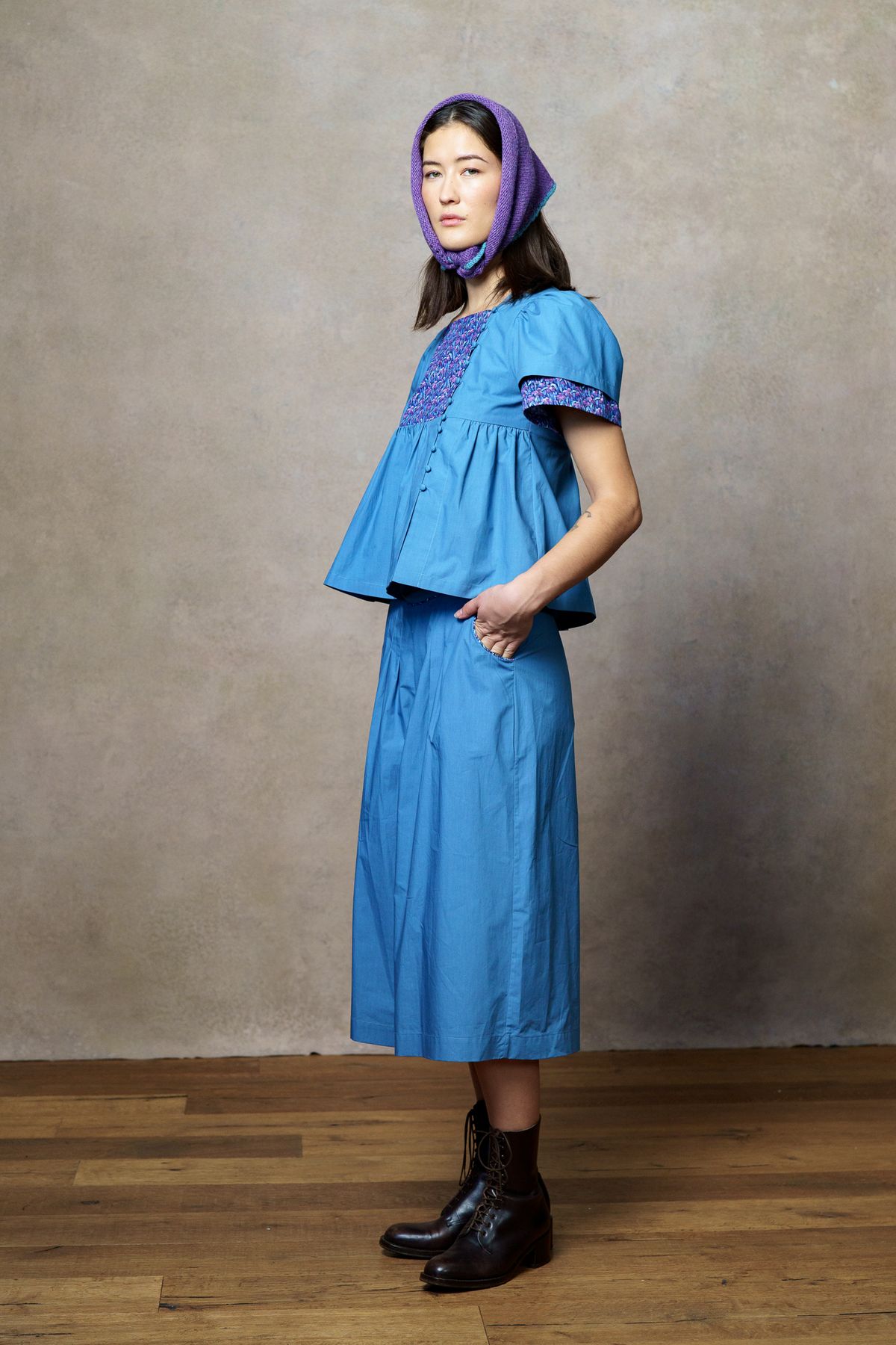 Paula Top - Teal Blue