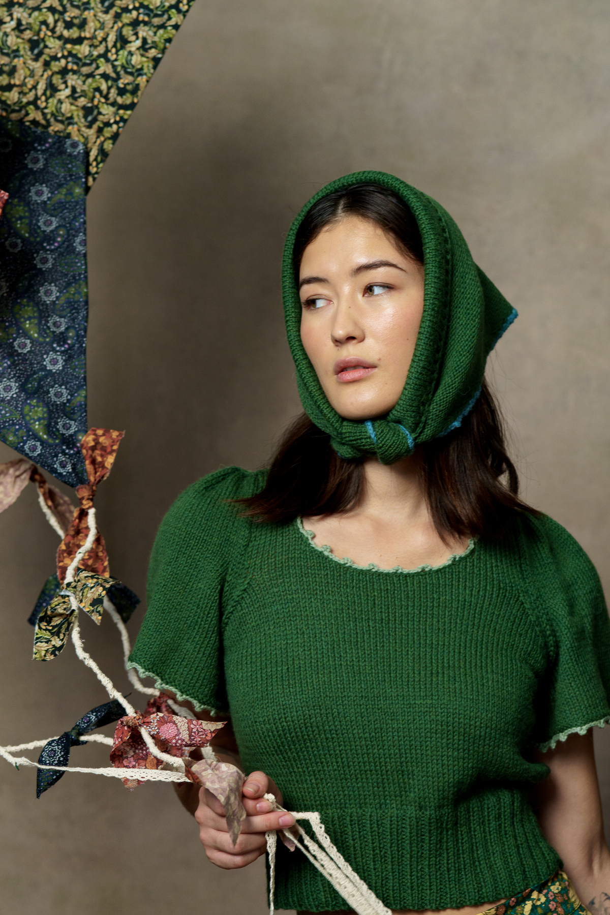 Audrey Knitted Headscarf