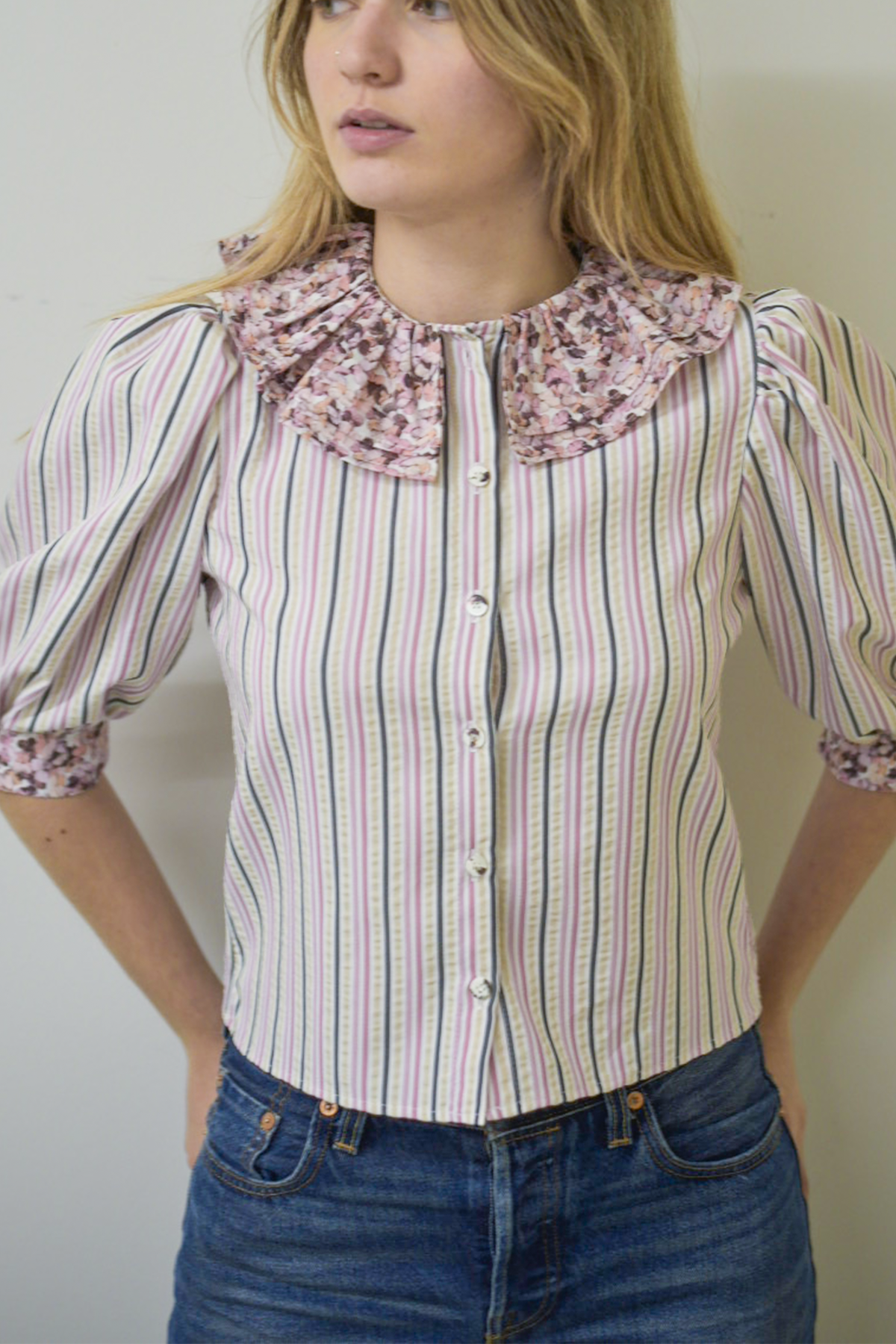Pierrot Blouse - Stripe