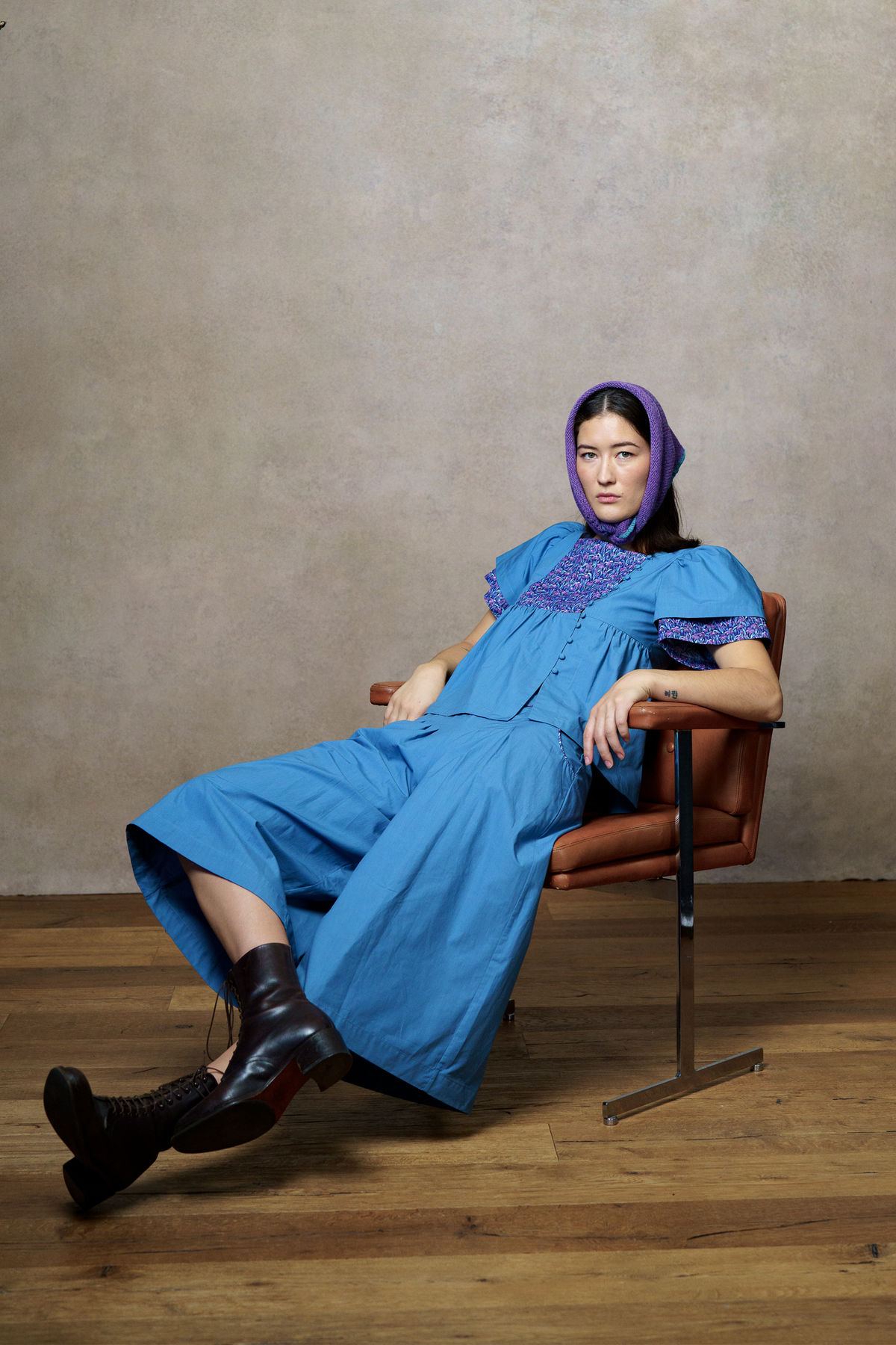 Addie Culottes - Teal Blue
