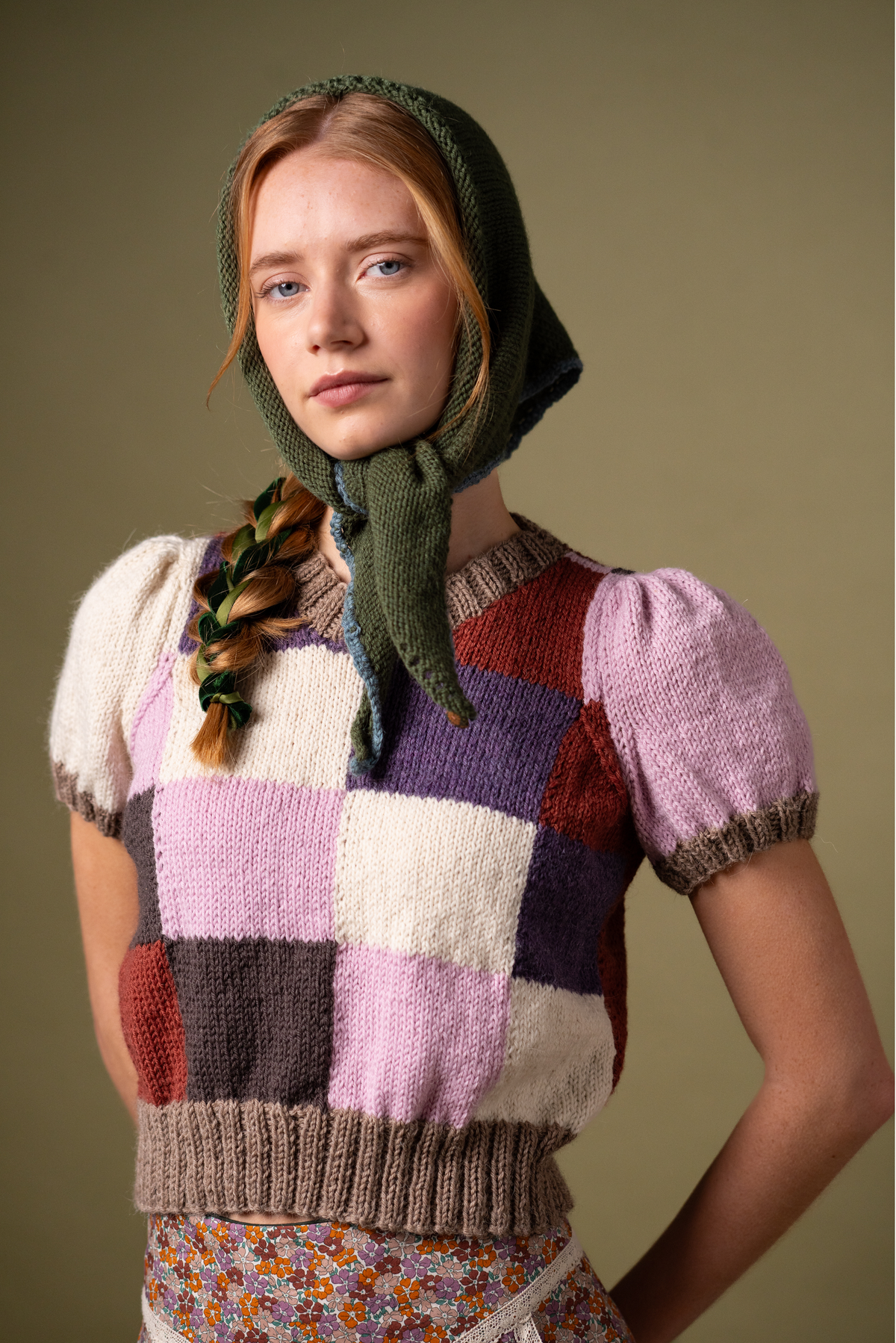 Audrey Knitted Headscarf