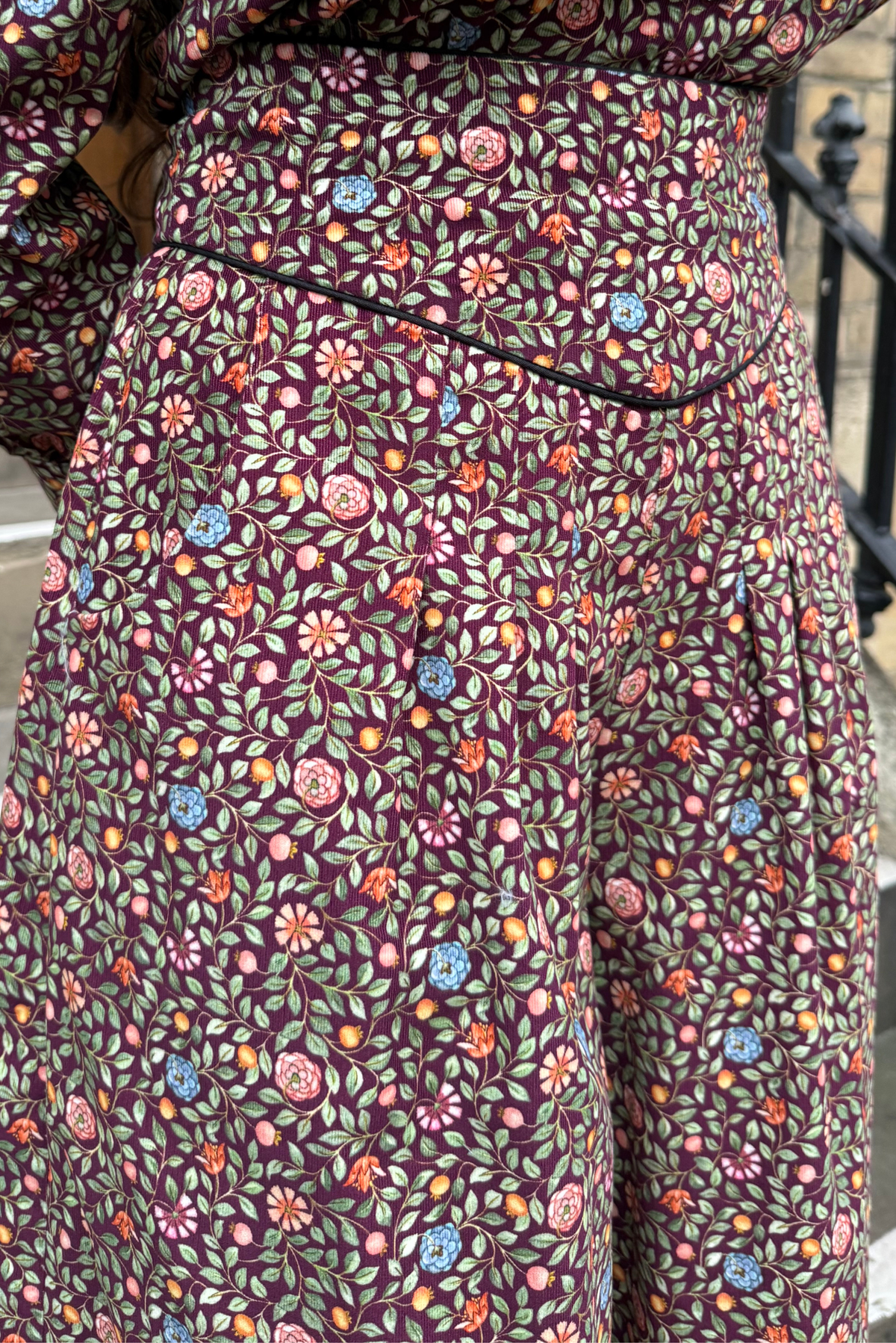 Addie Culottes - Mulberry Needlecord