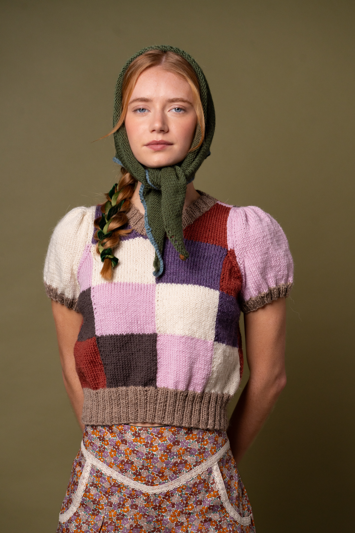 Audrey Knitted Headscarf