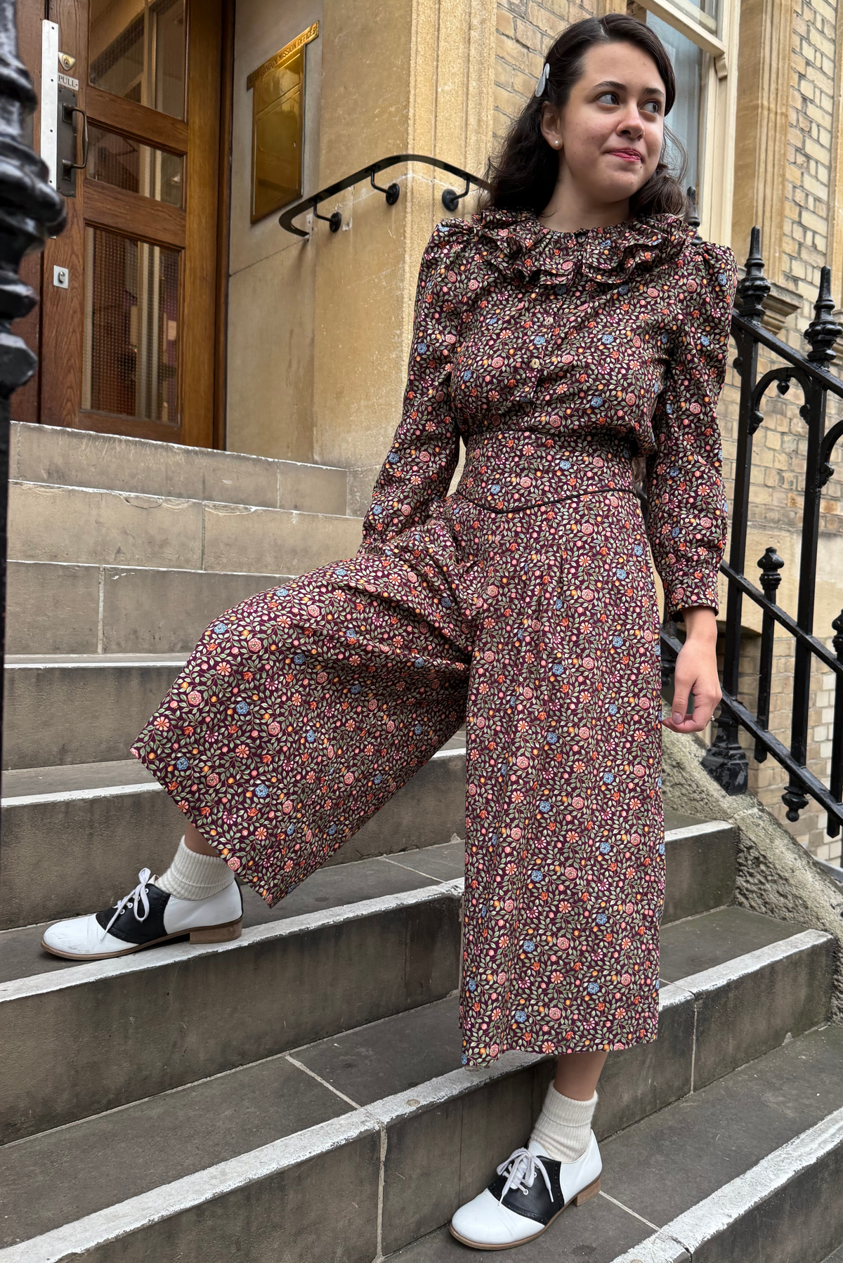 Addie Culottes - Mulberry Needlecord