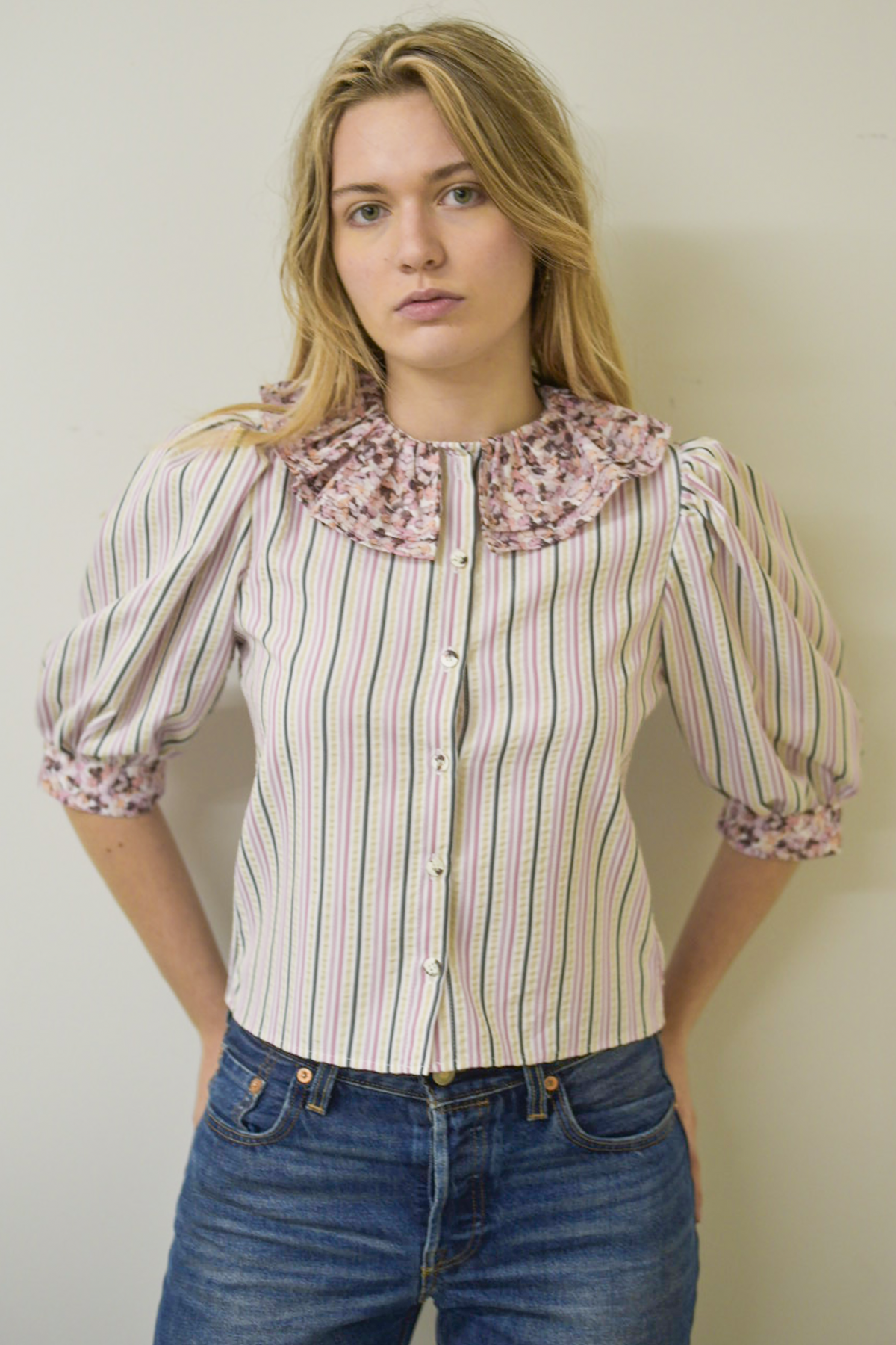 Pierrot Blouse - Stripe
