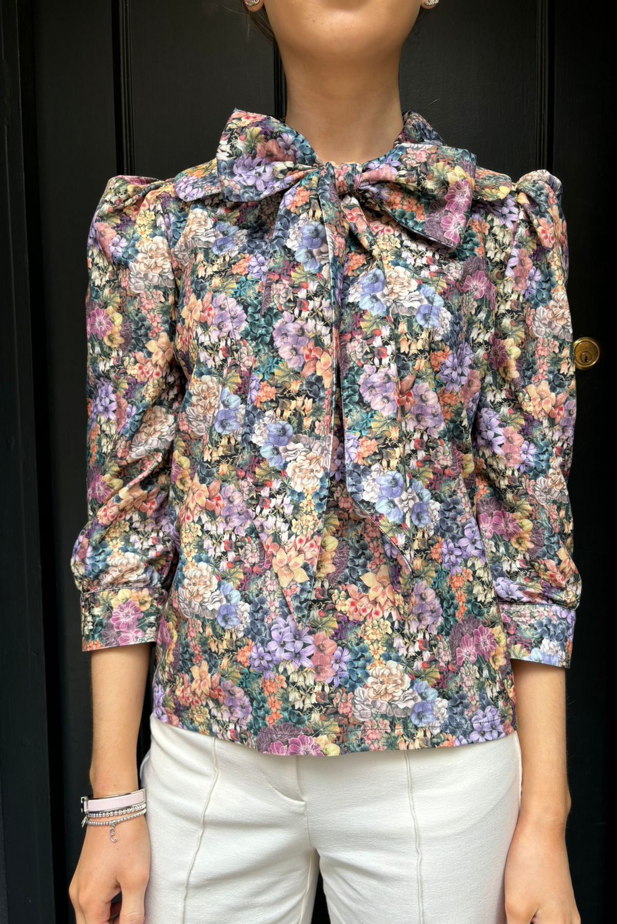 Agatha Blouse Needlecord - Floral