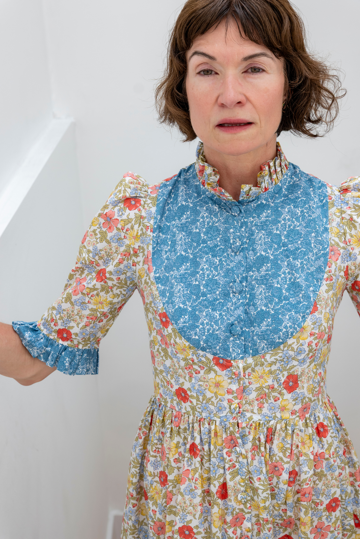 Tania Dress Short - Blue