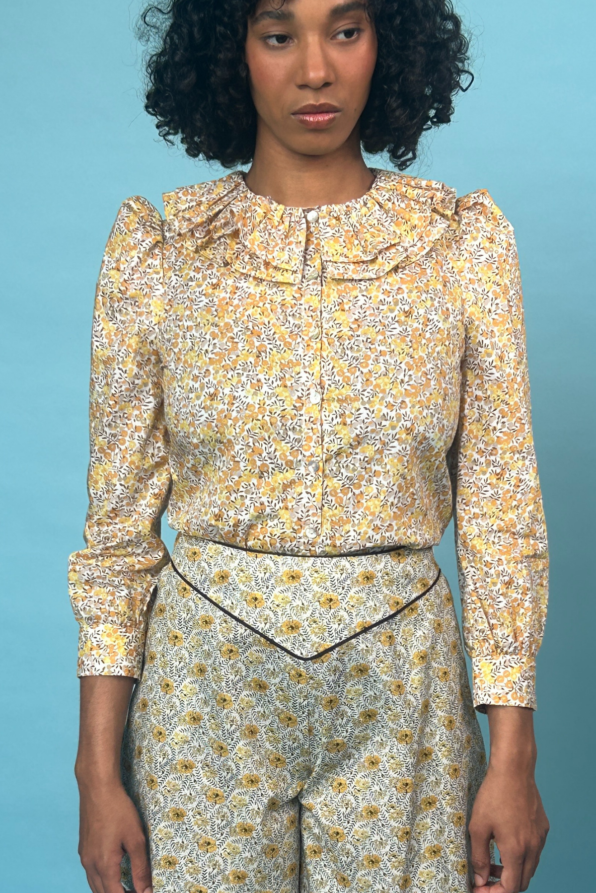 Pierrot Blouse - Mustard