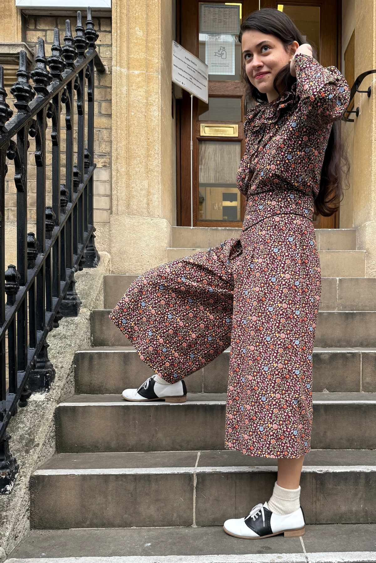 Pierrot Blouse - Mulberry Needlecord