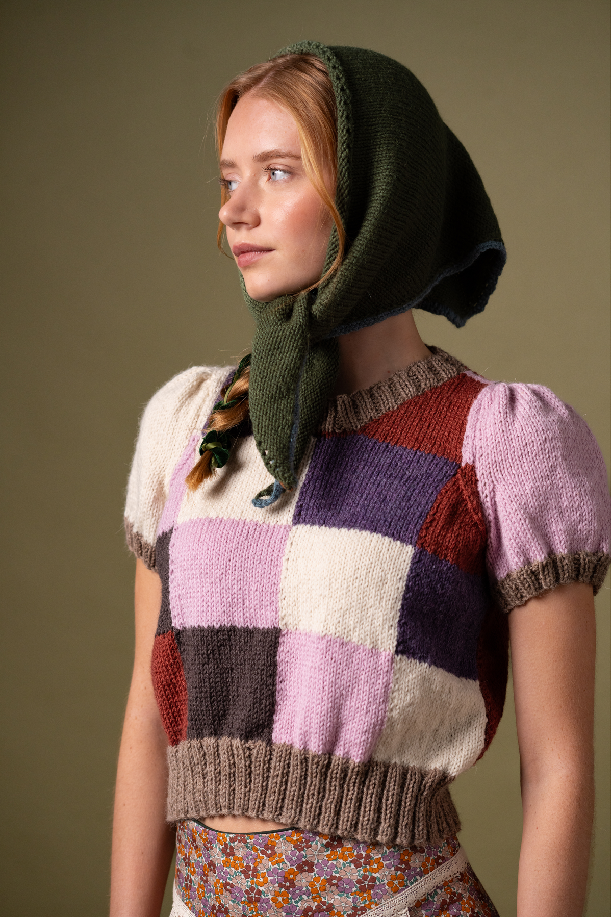 Audrey Knitted Headscarf