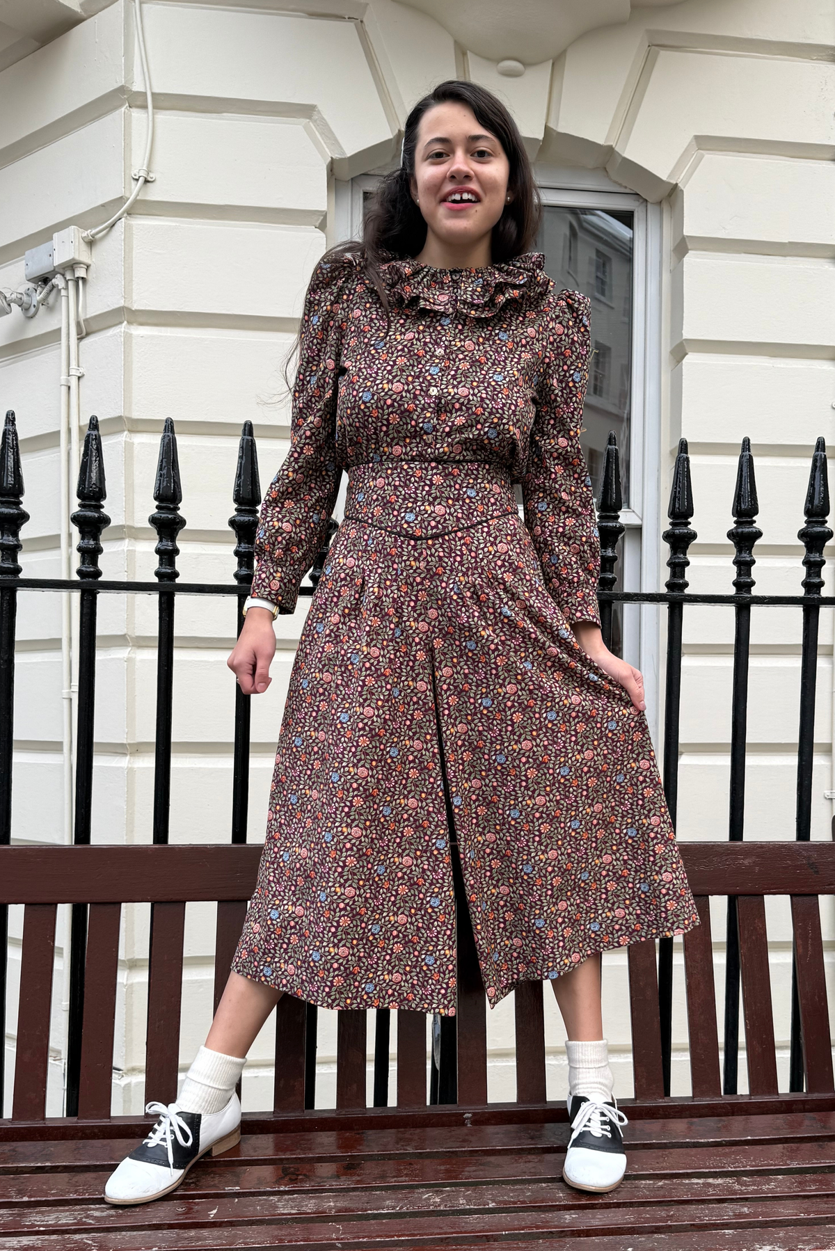 Addie Culottes - Mulberry Needlecord