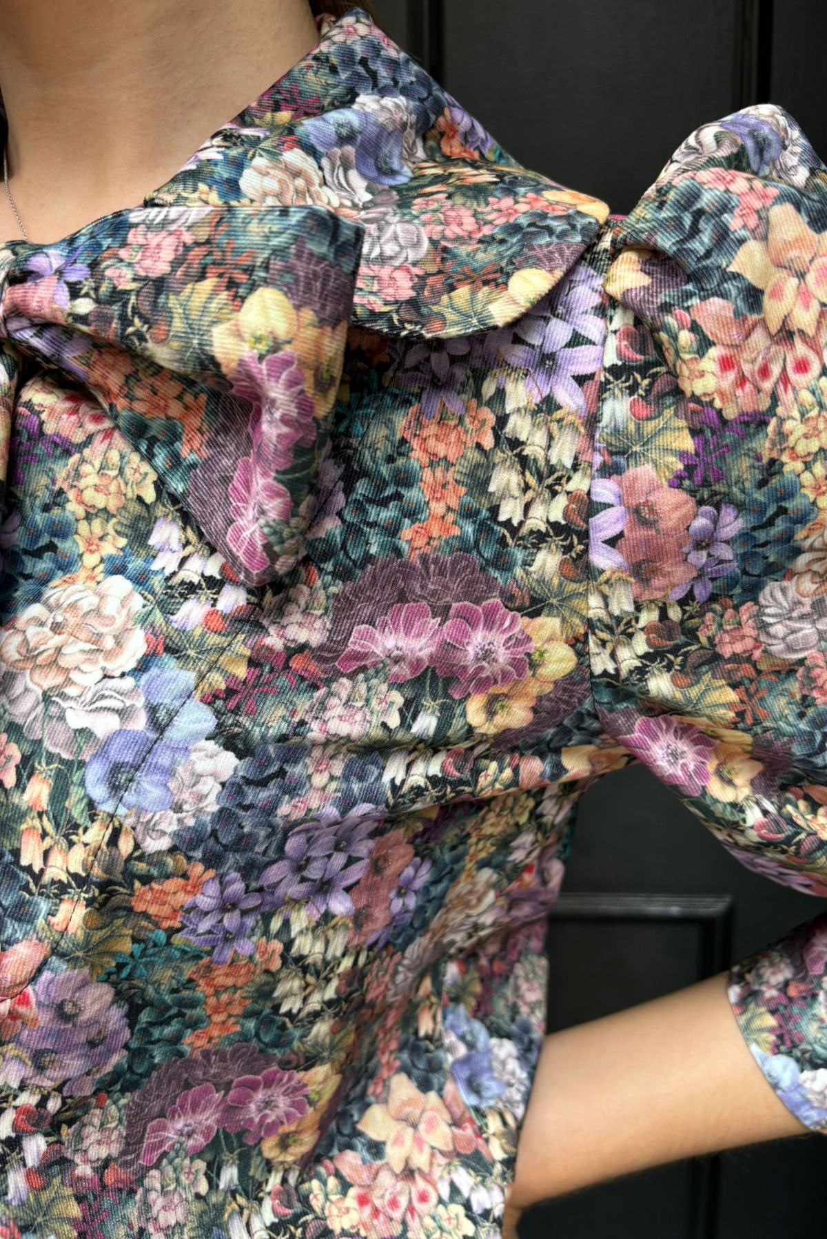 Agatha Blouse Needlecord - Floral