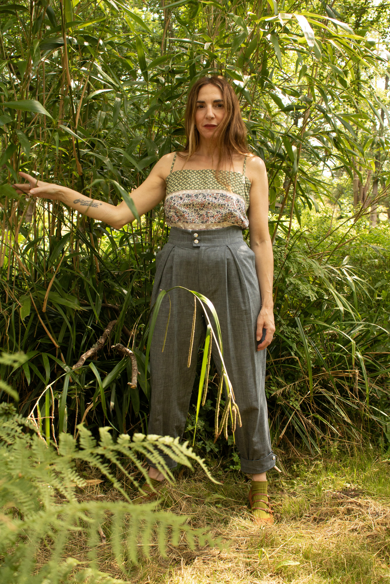 andmary Agatha blouse set up gray もぴAgatha blouse set up