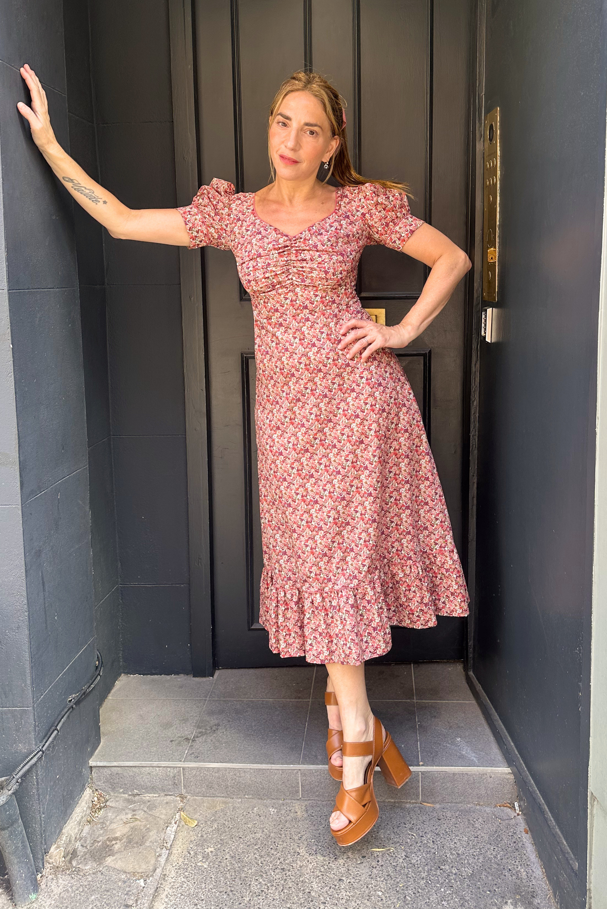 Nancy Dress - Rust
