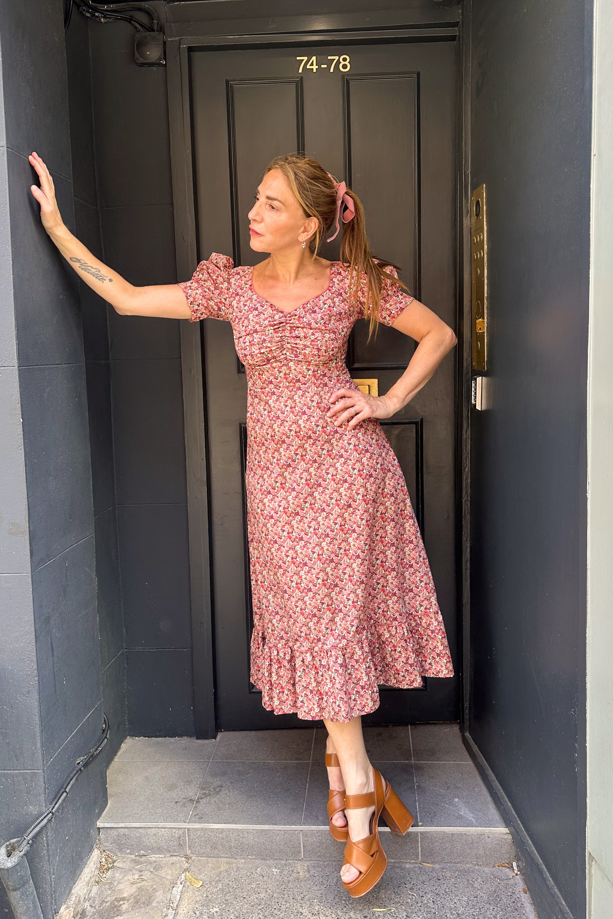 Nancy Dress - Rust