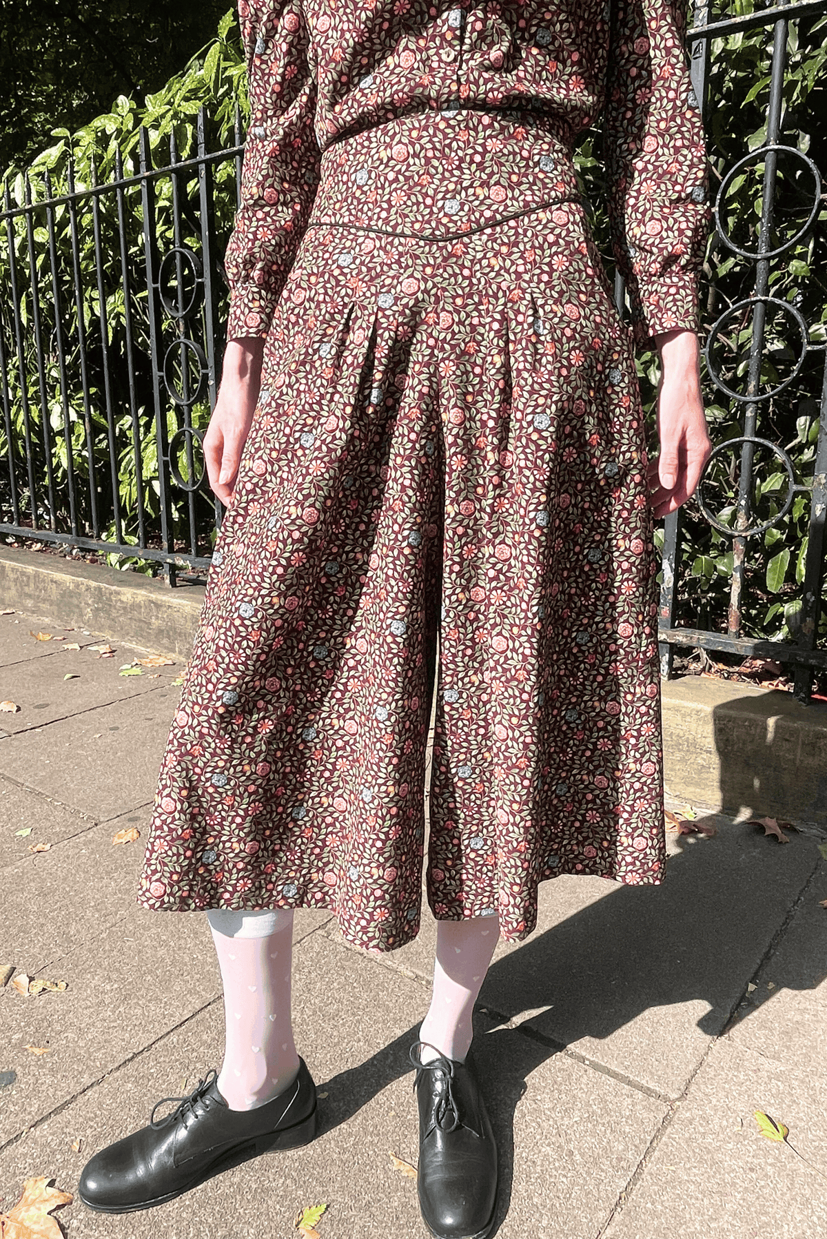 Addie Culottes - Mulberry Needlecord
