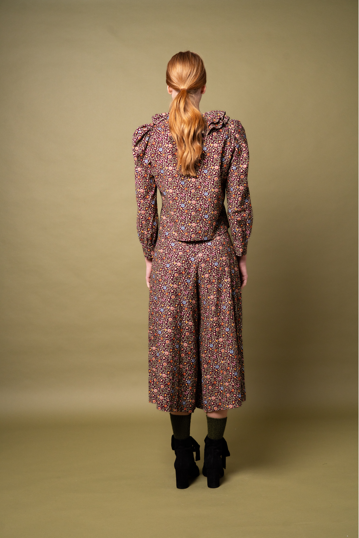 Pierrot Blouse - Mulberry Needlecord