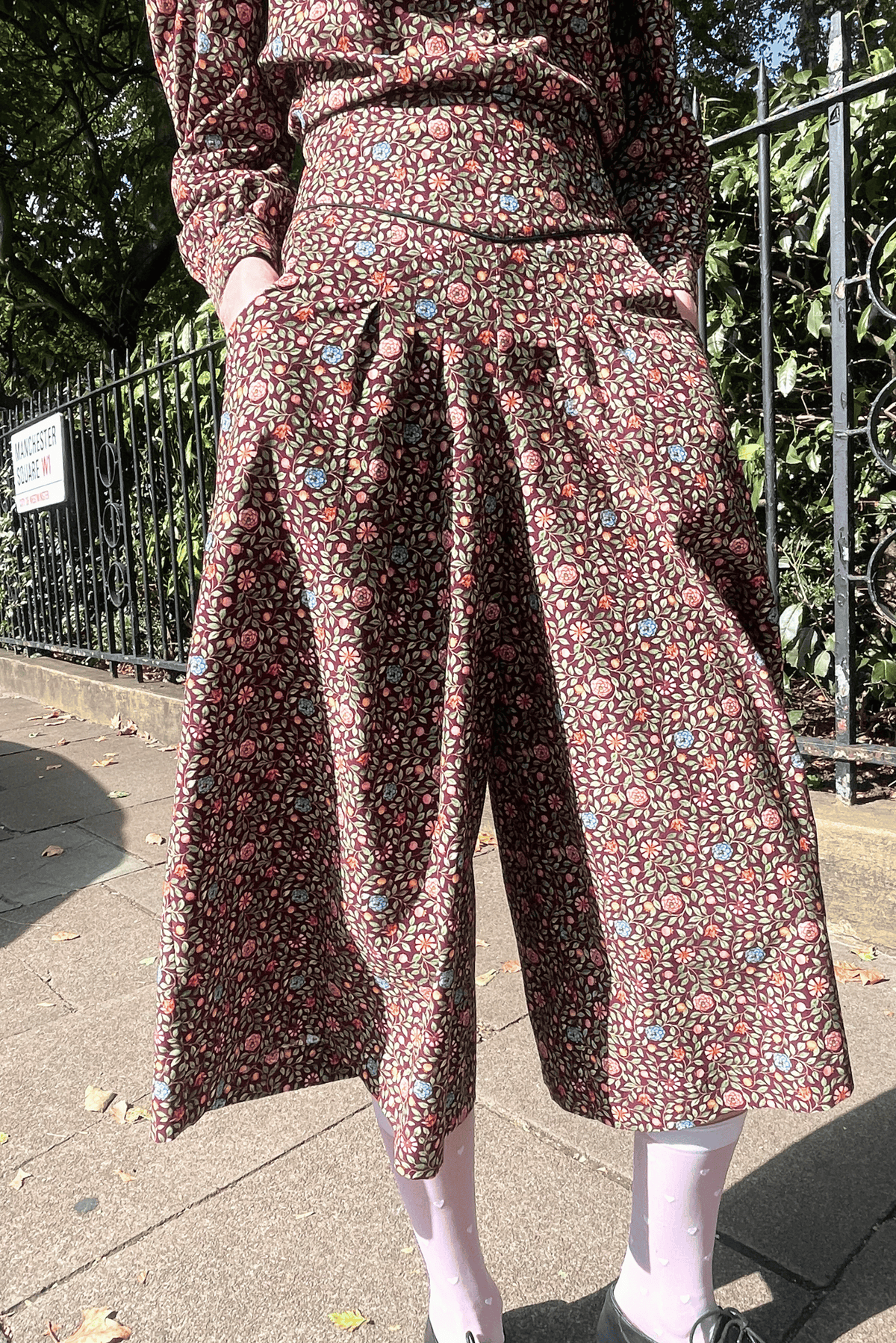 Addie Culottes - Mulberry Needlecord