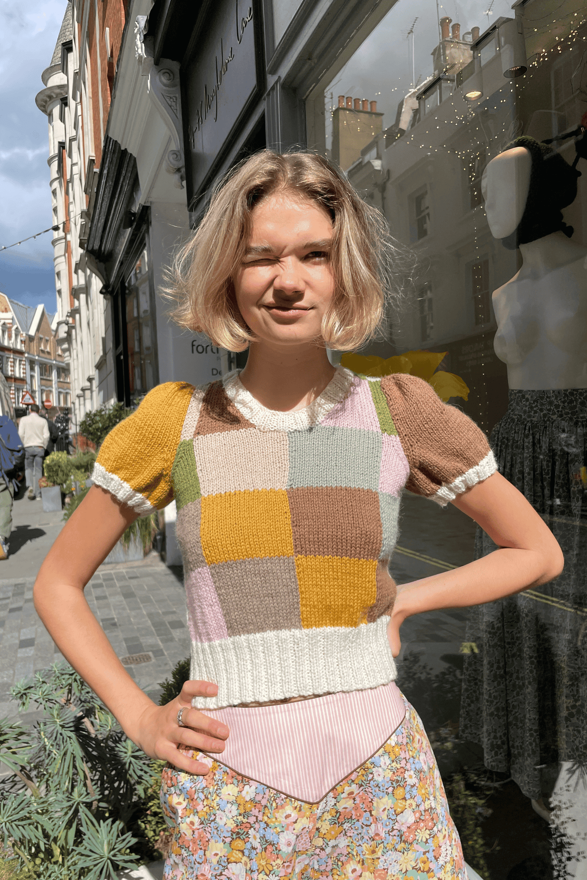 Pip Patchwork Knitted Tee