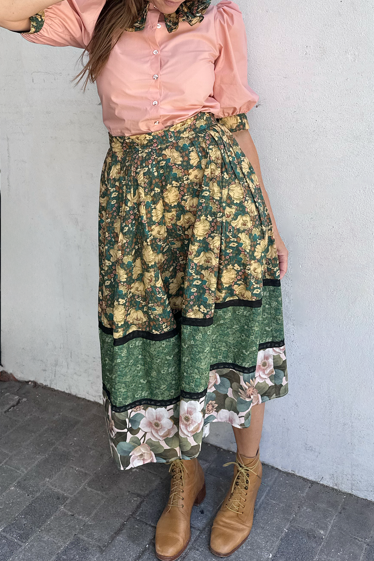 Amy Skirt - Green and Black