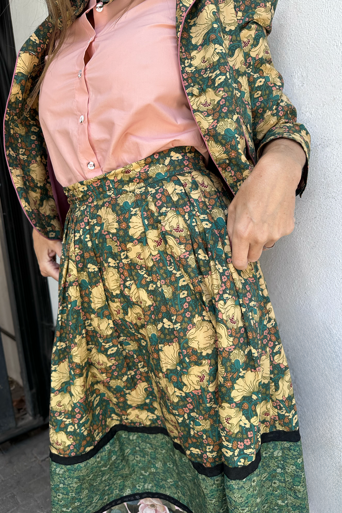 Amy Skirt - Green and Black