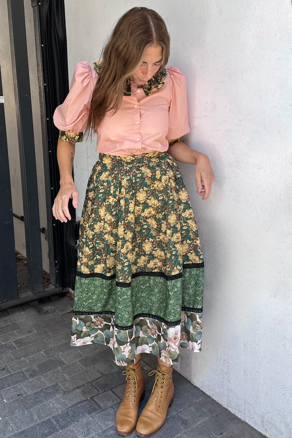 Amy Skirt - Green and Black