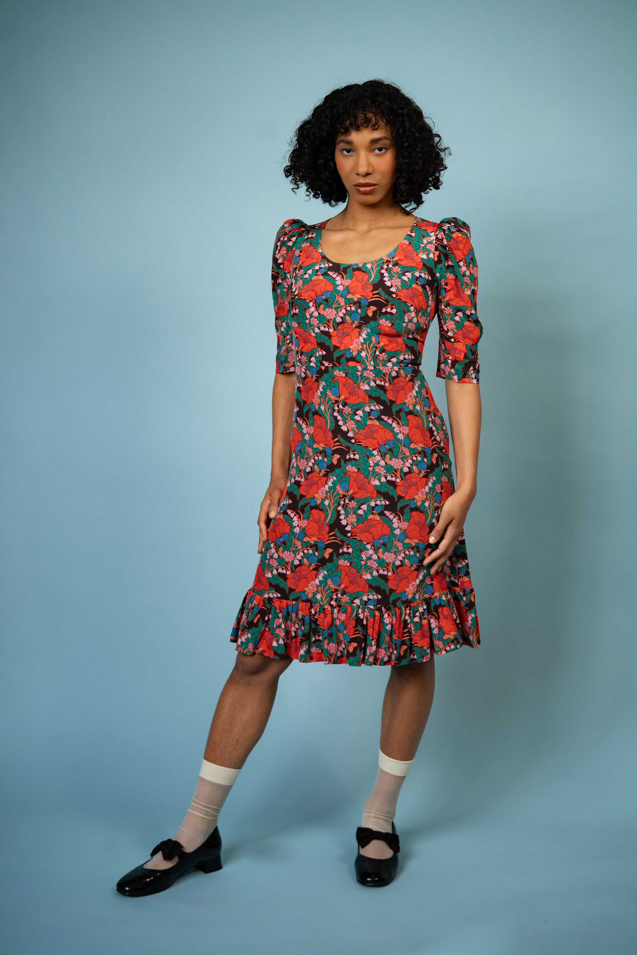 Buy Debbie Dress in Liberty Silk Elegant Short Dress& Knee-Length Skirt - O Pioneers Buy Debbie Dress in Liberty Silk Elegant Short Dress& Knee-Length Skirt - O Pioneers