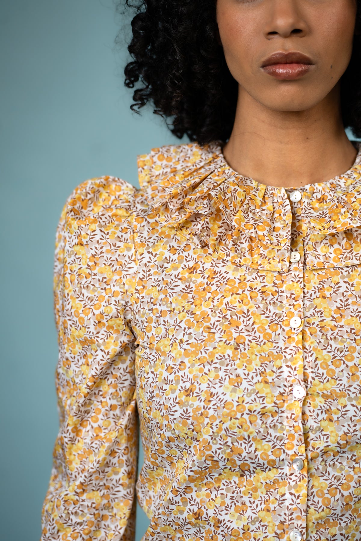 Pierrot Blouse - Mustard