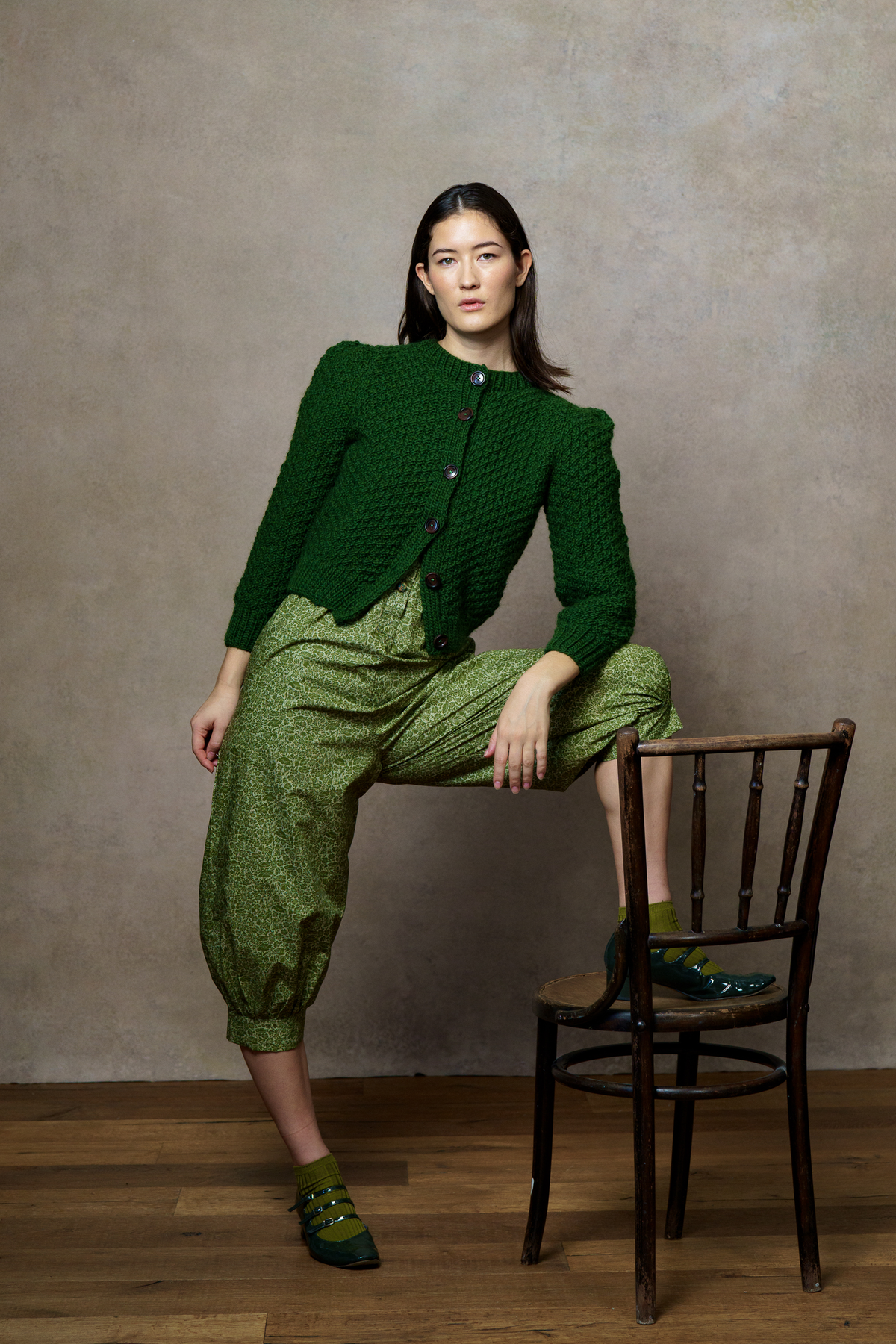 Jenny Cardigan - Bottle Green