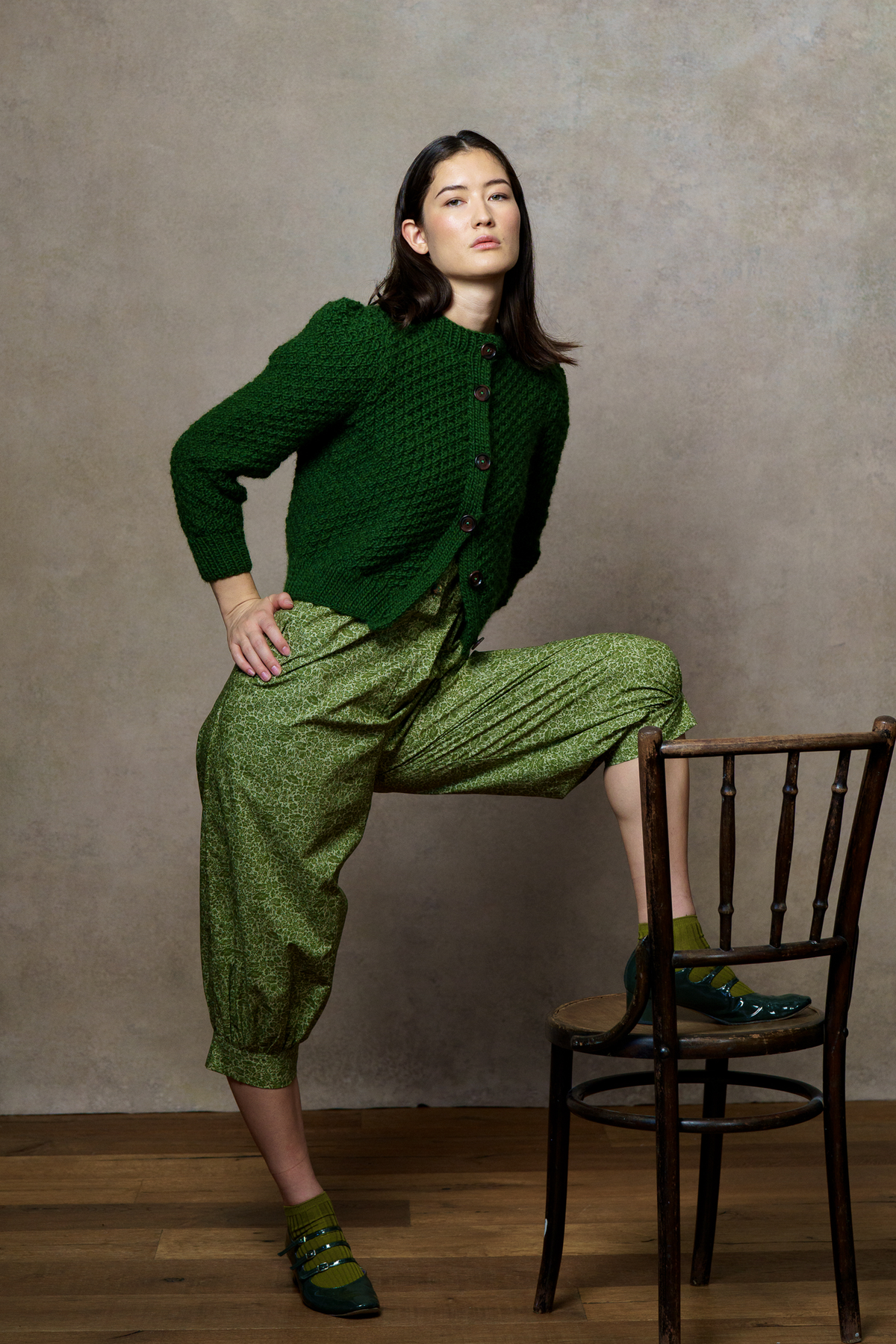 Jenny Cardigan - Bottle Green