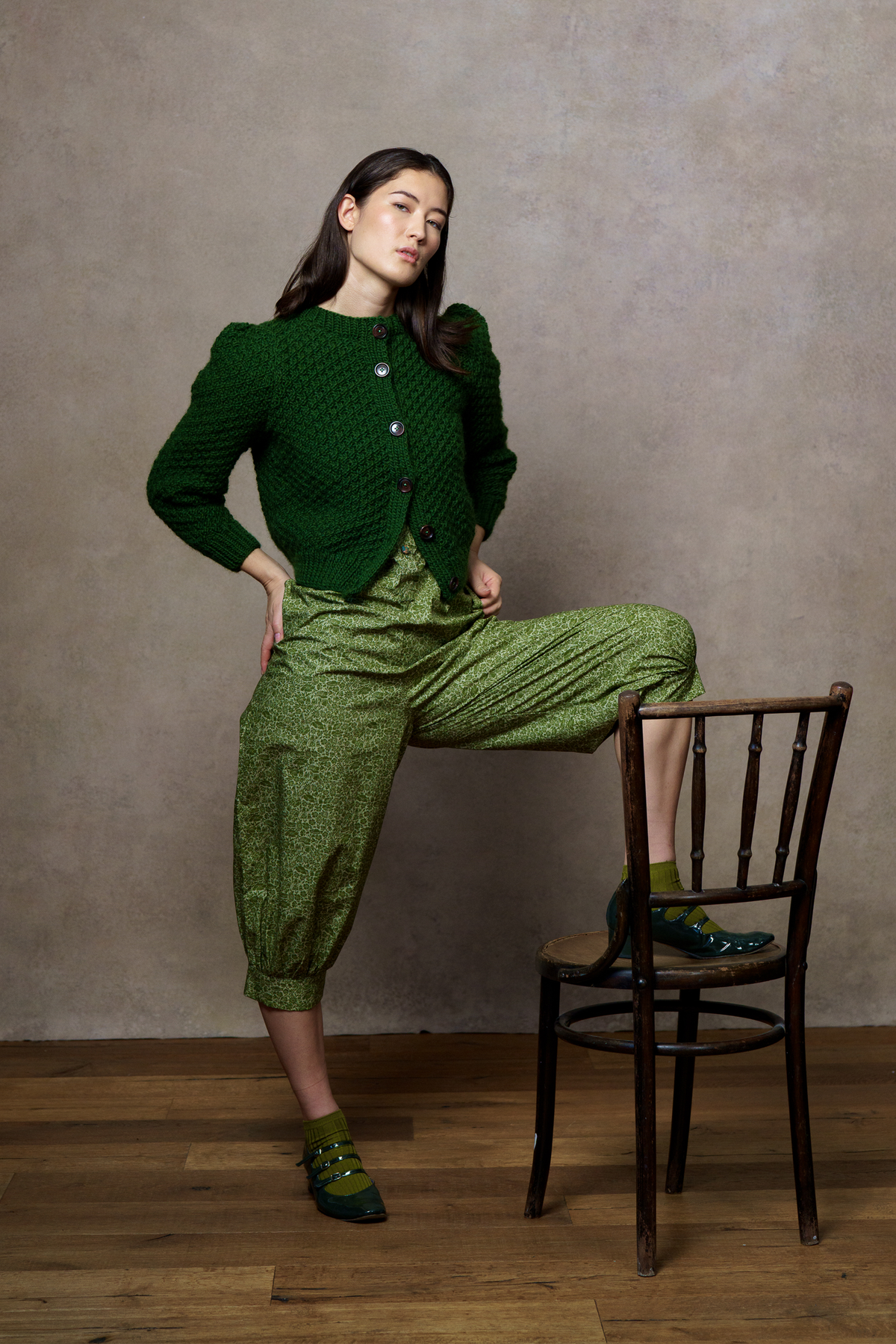 Jenny Cardigan - Bottle Green