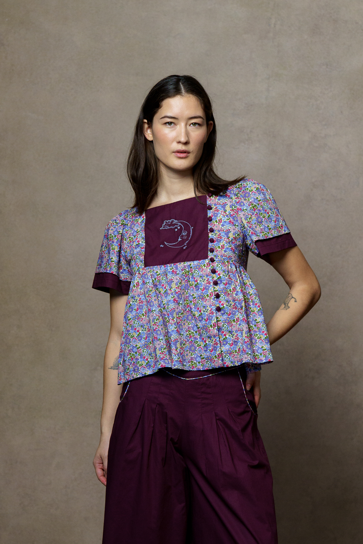 Paula Top - Burgundy