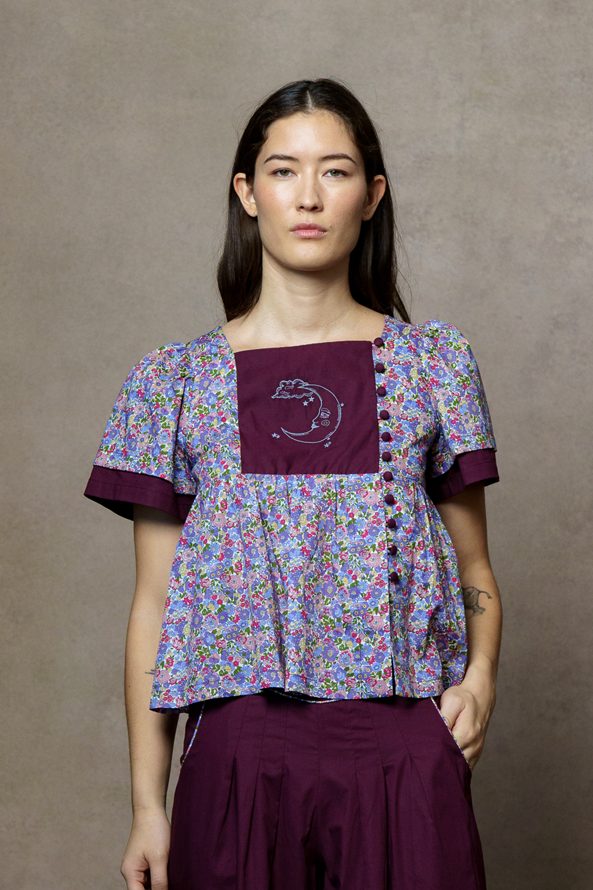 Paula Top - Burgundy