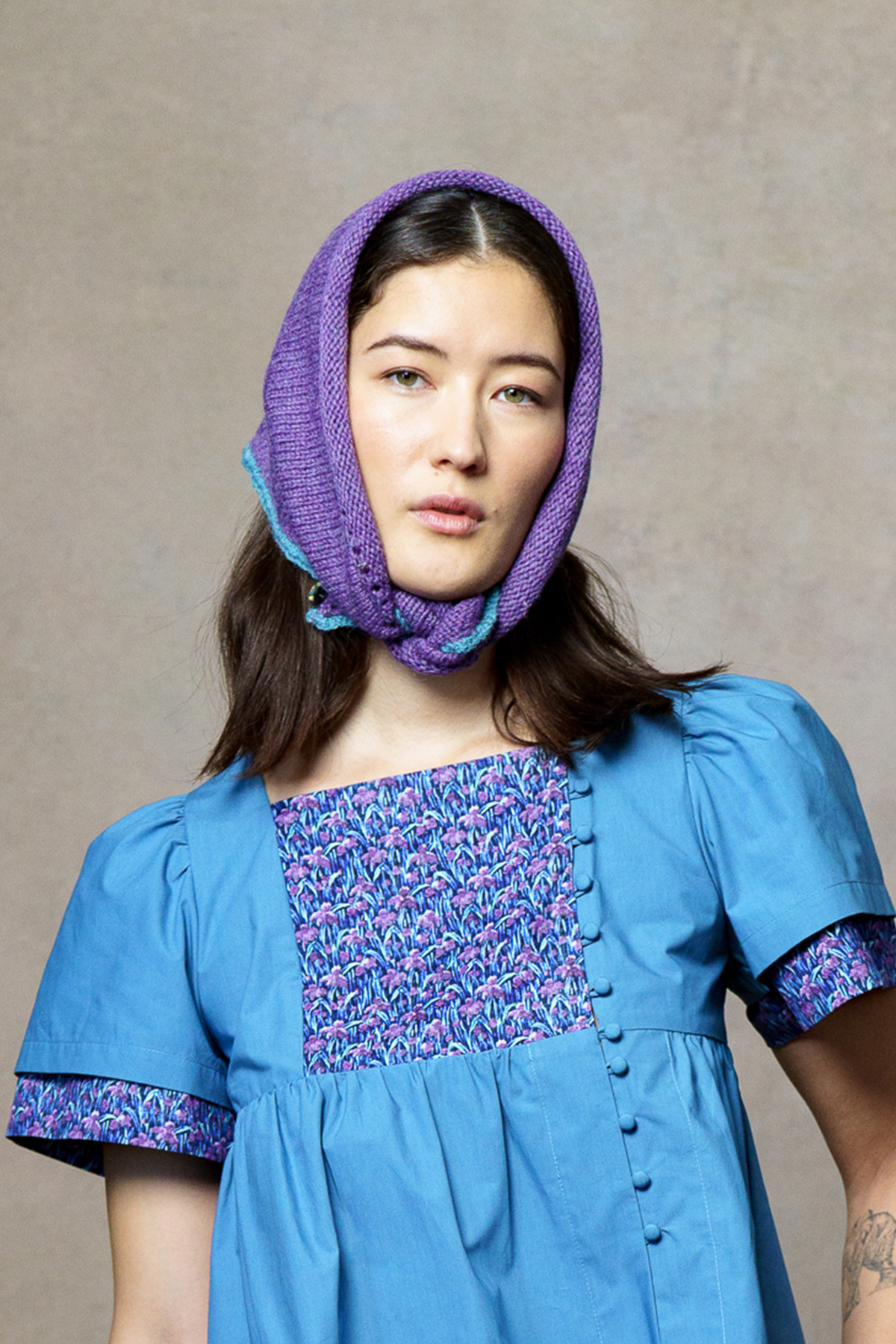 Audrey Knitted Headscarf