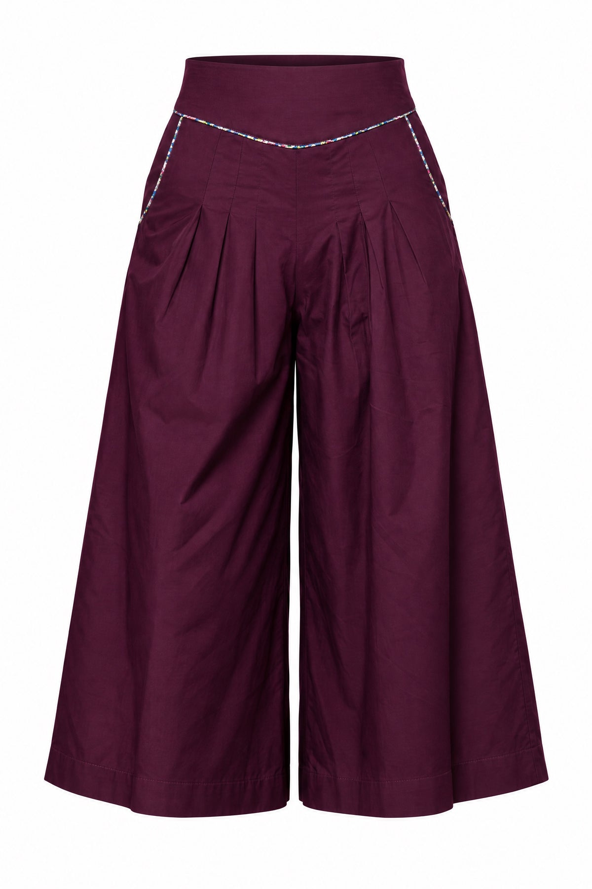 Addie Culottes - Burgundy