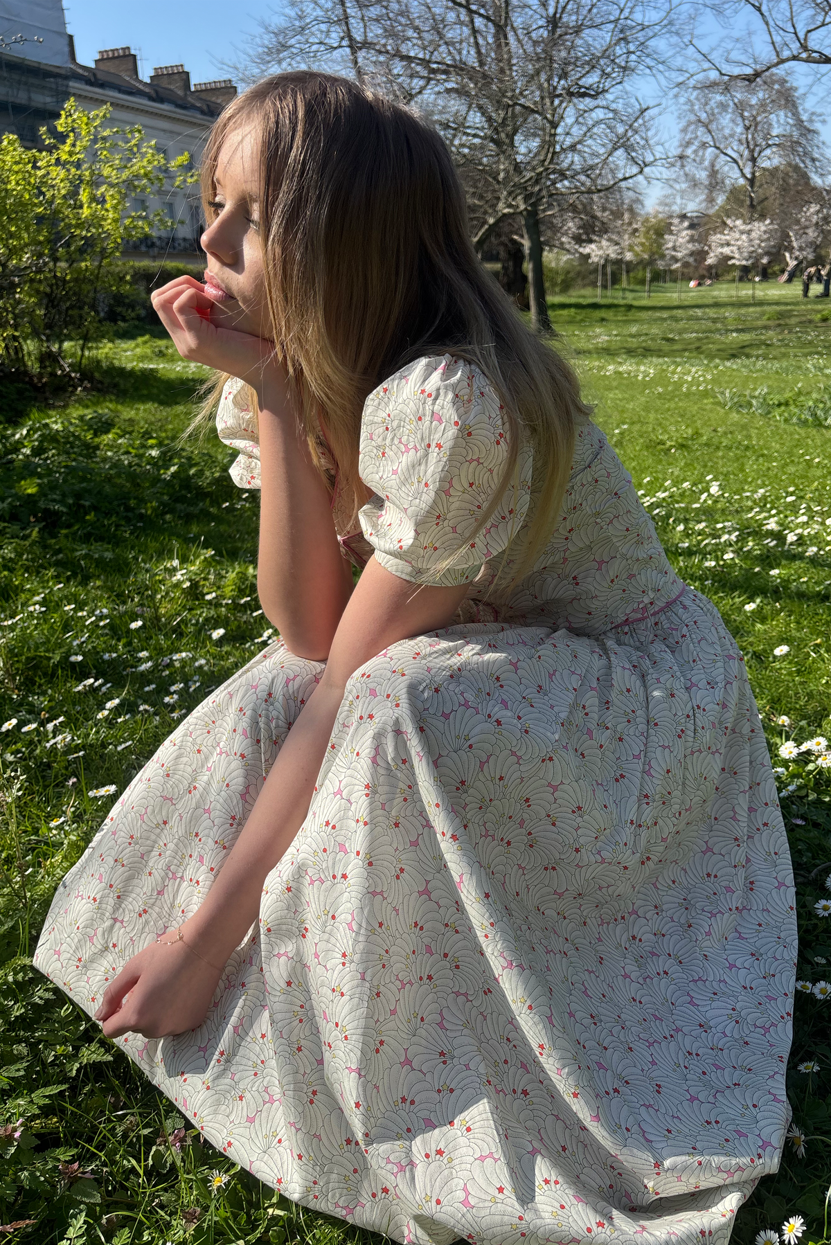 Mabel Pink & White Skirt