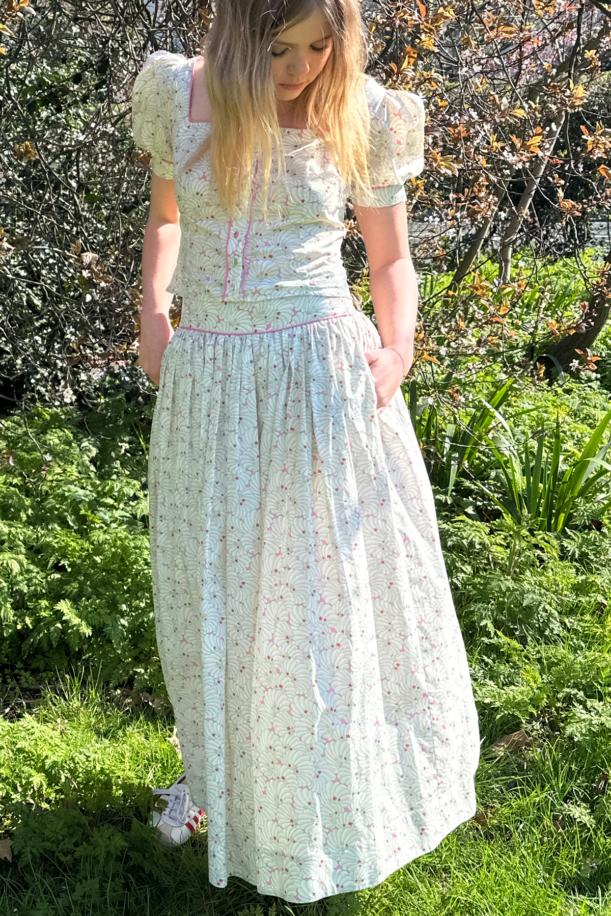 Mabel Pink & White Skirt